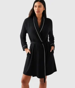 Wacoal Pajamas|Tops * eae to ounge Robe Black