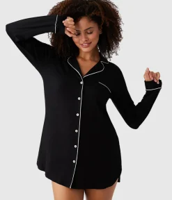 Wacoal Tops|Pajamas * eae to ounge eephirt Black
