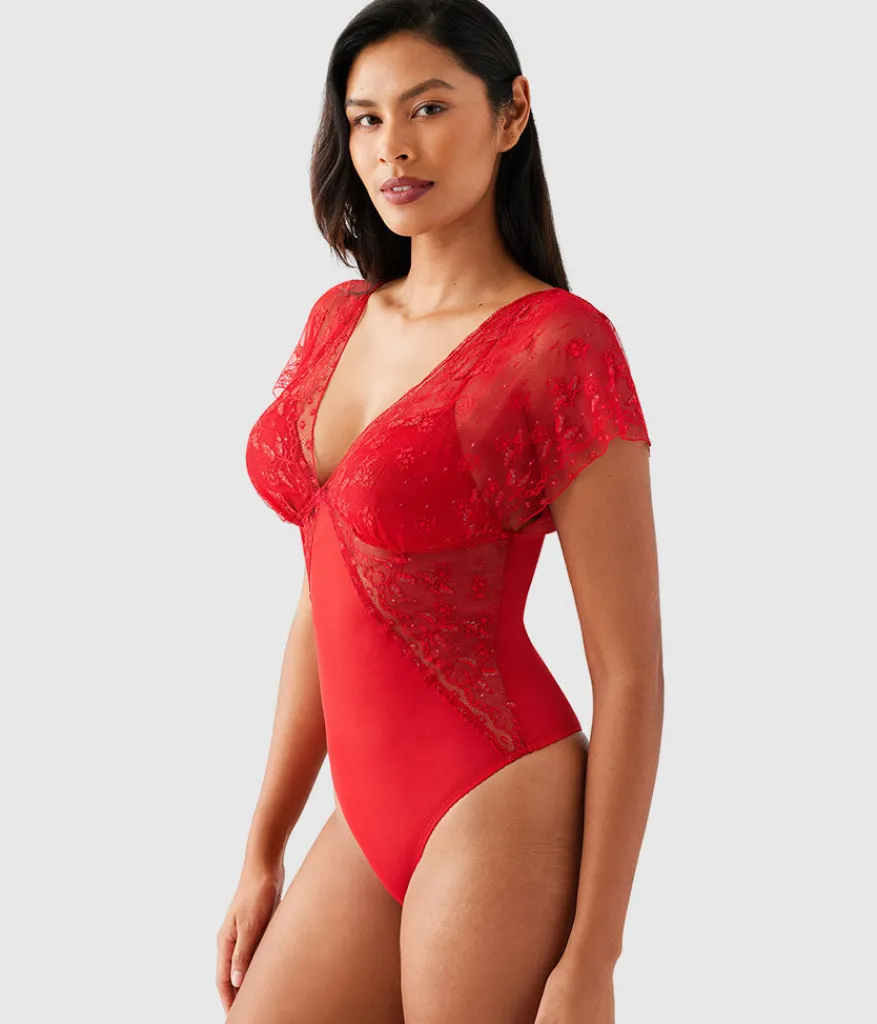 Wacoal Chemises & Bodysuits * ifted In uxury Bodyuit Equestrian Red