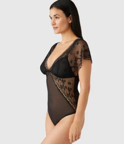 Wacoal Chemises & Bodysuits * ifted In uxury Bodyuit Black