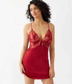 Wacoal Chemises & Bodysuits * idnight oiree Cheie Regina Red