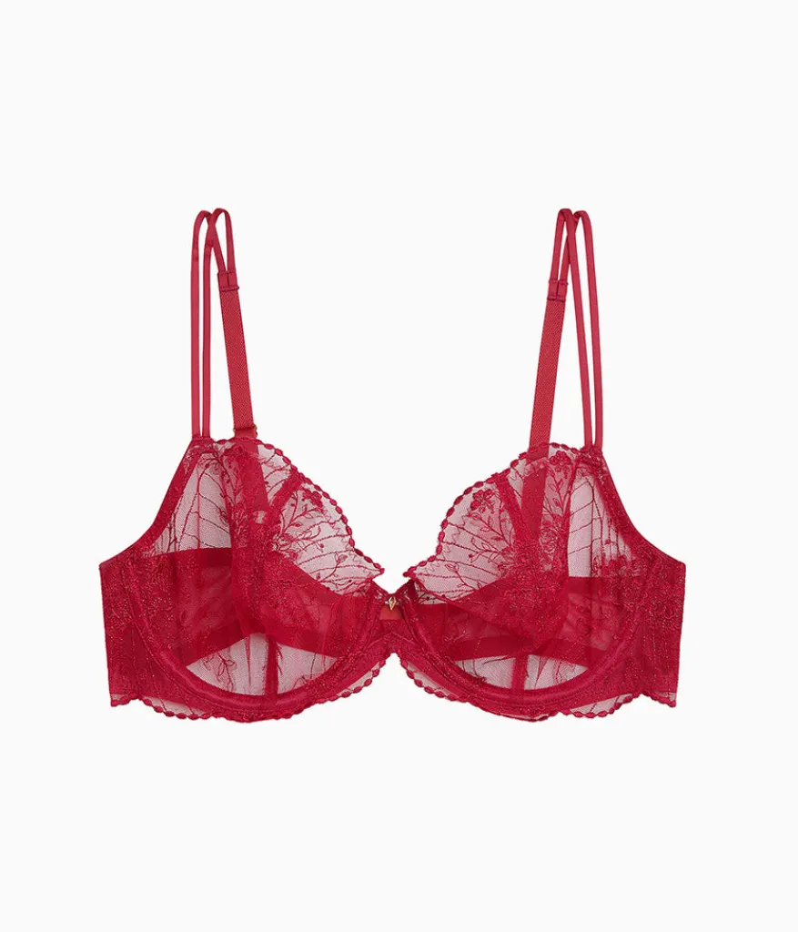 Wacoal Unlined|Underwire * Midnight Soiree Underwire Bra Regina Red