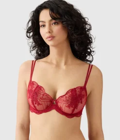 Wacoal Unlined|Underwire * Midnight Soiree Underwire Bra Regina Red