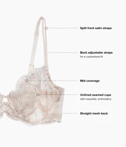 Wacoal Unlined|Underwire * Midnight Soiree Underwire Bra Champagne