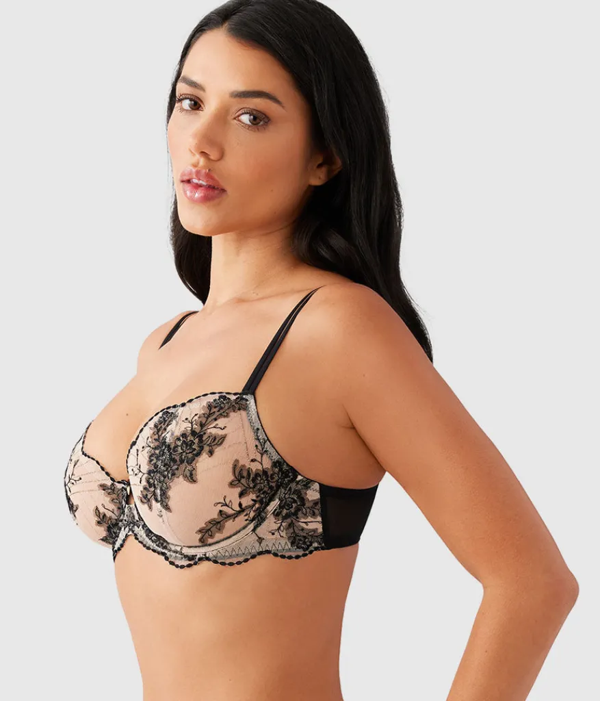 Wacoal Unlined|Underwire * Midnight Soiree Underwire Bra Caviar
