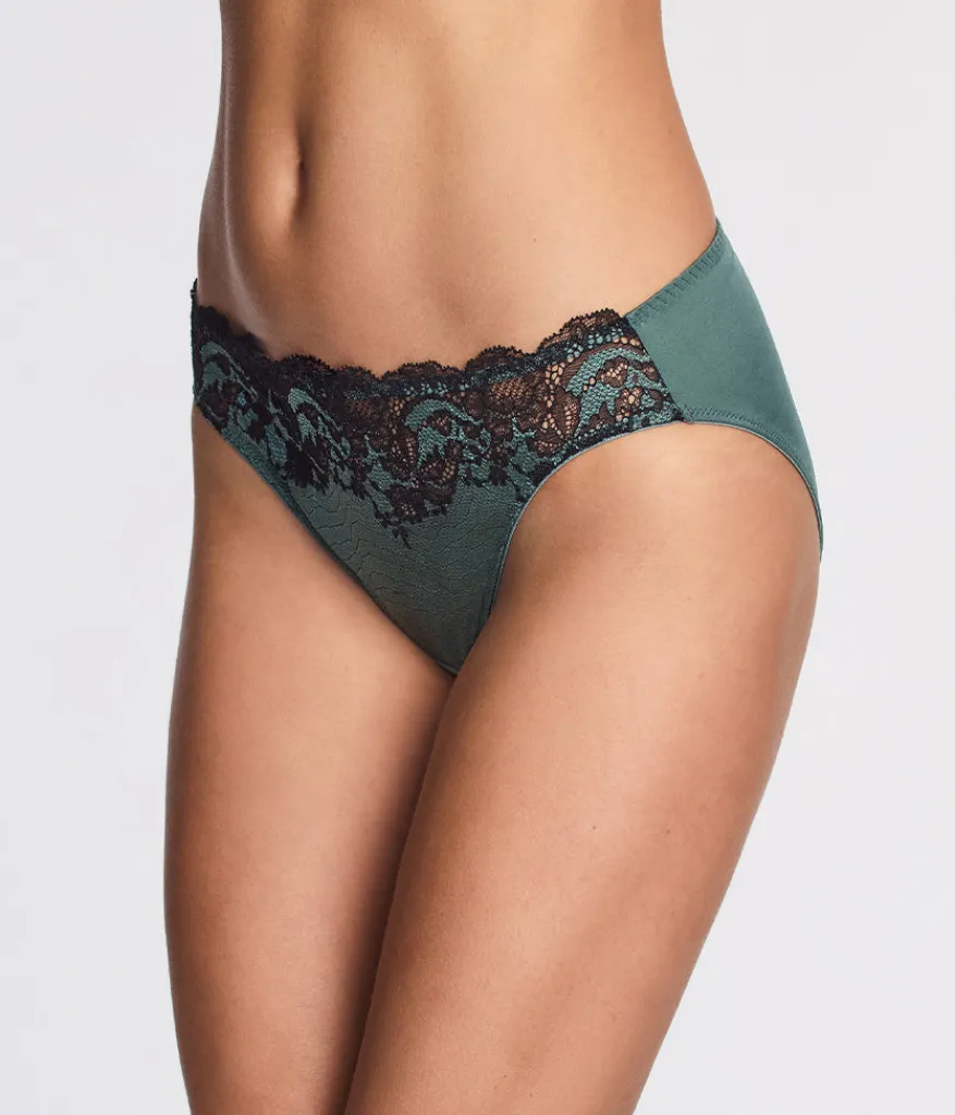 Wacoal Panties|Bikini * odern Affair Bikini Silver Pine/Black