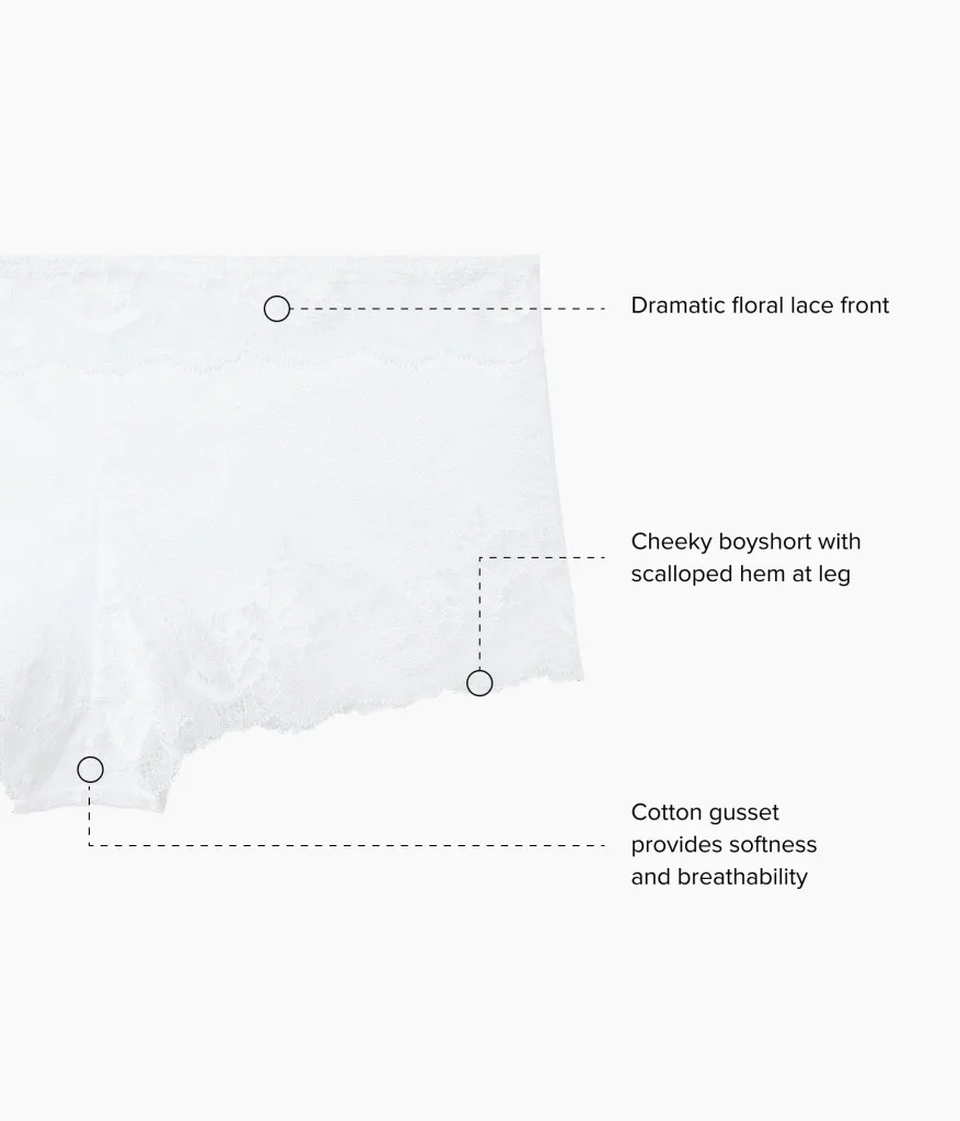 Wacoal Panties|Boyshort * odern Affair Boyhort White