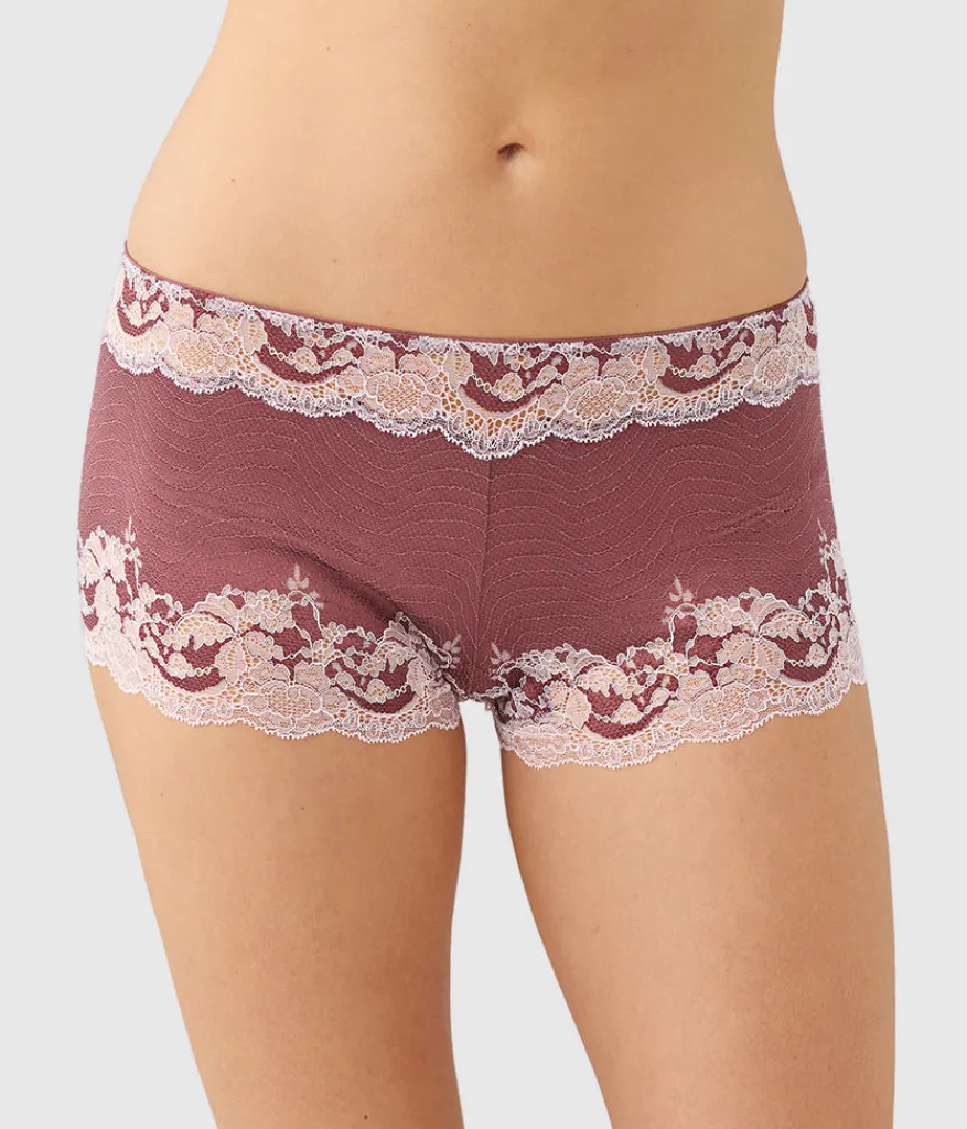 Wacoal Boyshort * odern Affair Boyhort Rose Brown/Cradle Pink