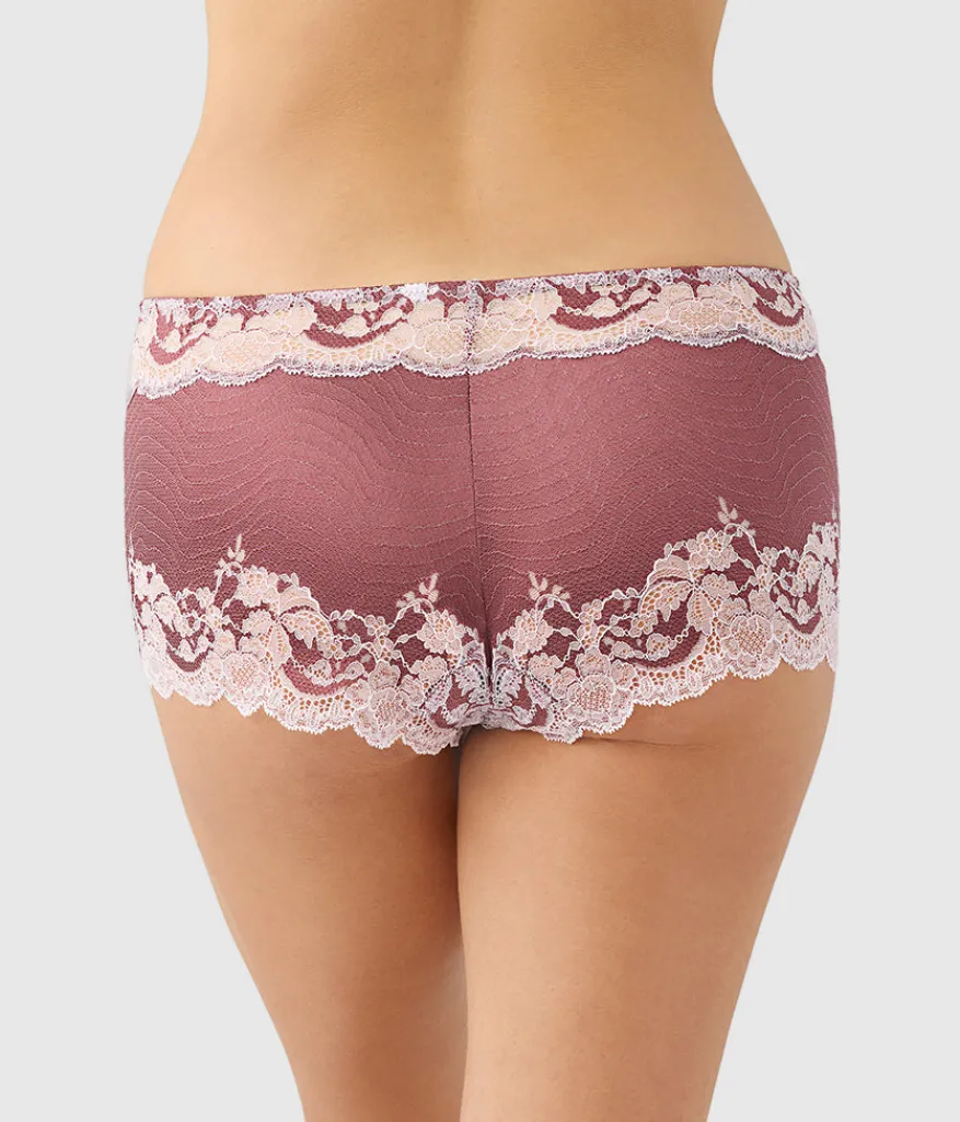 Wacoal Boyshort * odern Affair Boyhort Rose Brown/Cradle Pink