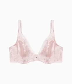 Wacoal Unlined|Lace * Modern Affair Plunge Underwire Bra Rose Dust/Angel Wing