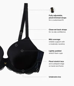 Wacoal Bras|T-Shirt * Modern Affair T-Shirt Bra Night Sky/Black