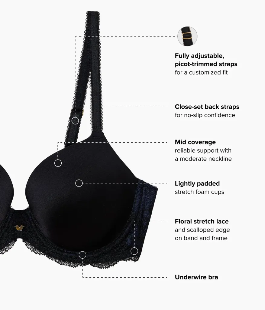 Wacoal Bras|T-Shirt * Modern Affair T-Shirt Bra Night Sky/Black
