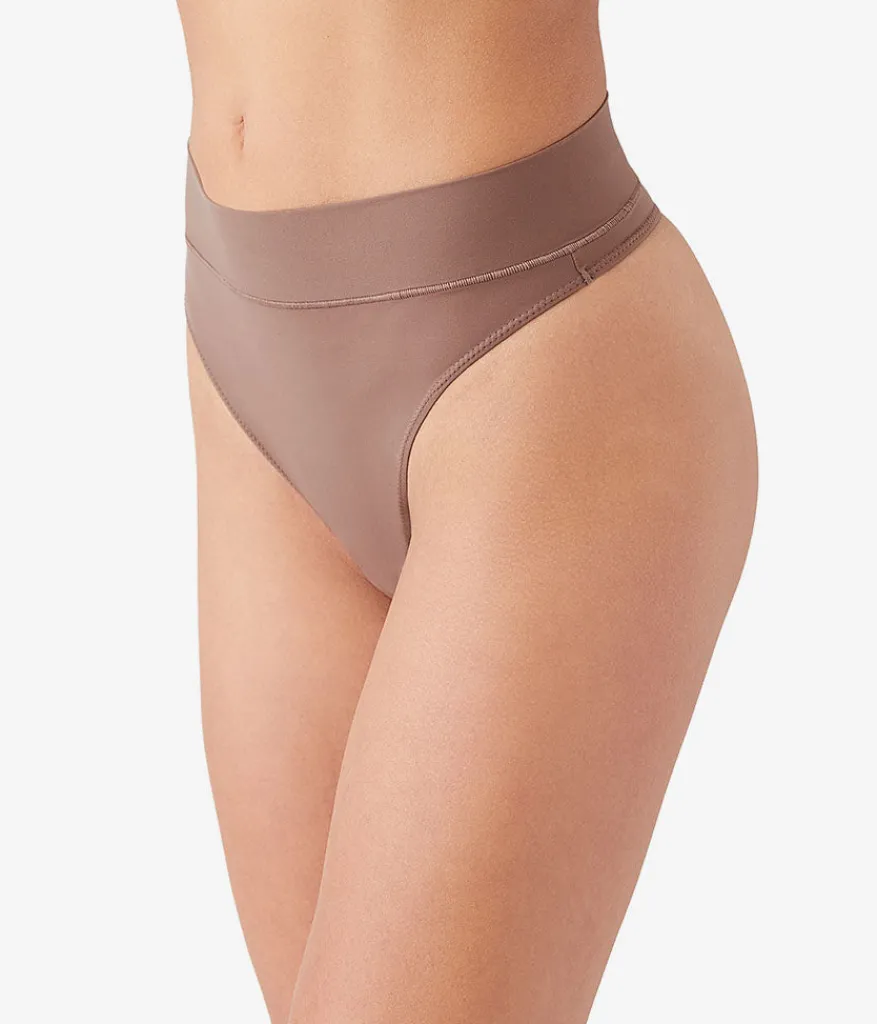 Wacoal Thong * Neary Nothing™ Hi-Wait Thong Peppercorn