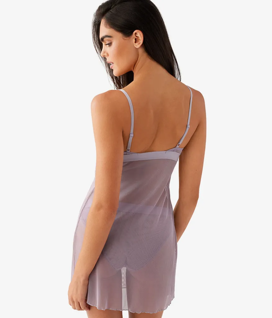 Wacoal Chemises & Bodysuits * Opening Act Cheie Minimal Gray