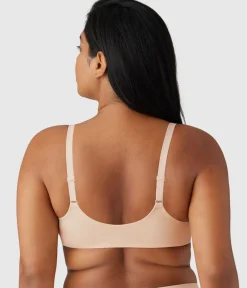 Wacoal Unlined|Full Coverage * Perfect Primer Front Close Underwire Bra Sand
