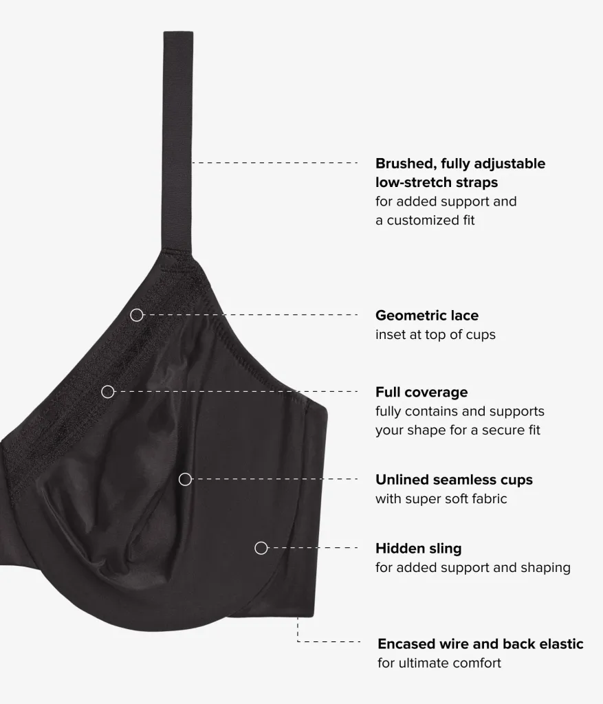 Wacoal Full Figure|Seamless * Perfect Primer Full Figure Underwire Bra Black