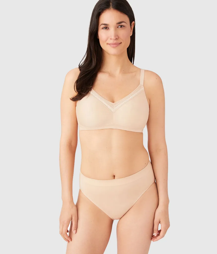 Wacoal Unlined|Seamless * Perfect Primer Wire Free Bra Sand