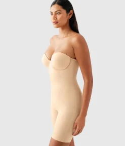 Wacoal Body Briefers|Strapless * Red Carpet™ All In One Thigh Shaper Sand