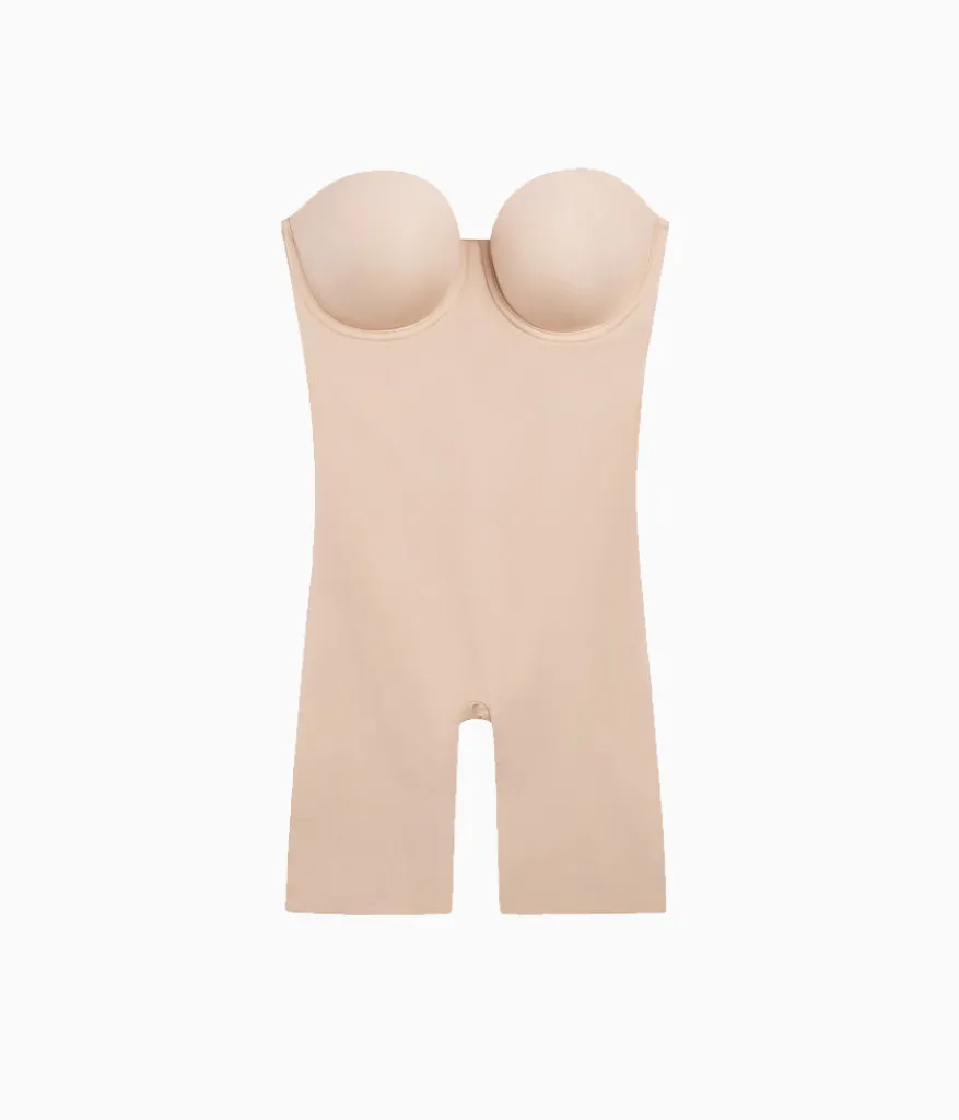 Wacoal Body Briefers|Strapless * Red Carpet™ All In One Thigh Shaper Sand