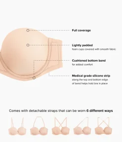Wacoal Full Figure|Strapless * Red Carpet™ Strapless Underwire Bra Sand