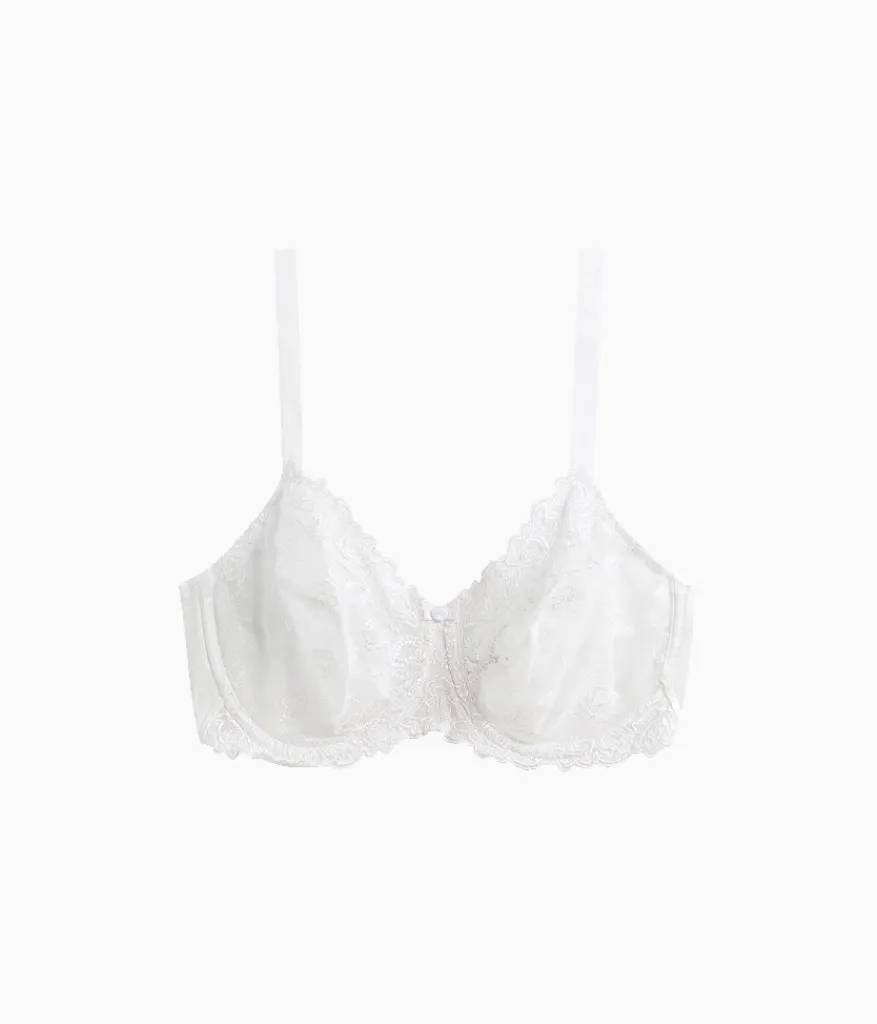Wacoal Unlined|Lace * Renaissance Rose Underwire Bra White
