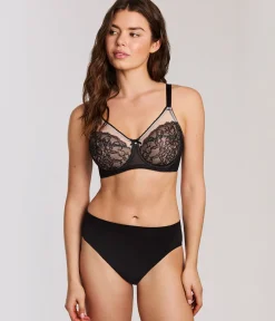 Wacoal Full Figure|Unlined * Retro Chic Full Figure Underwire Bra Black