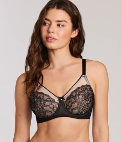 Wacoal Full Figure|Unlined * Retro Chic Full Figure Underwire Bra Black