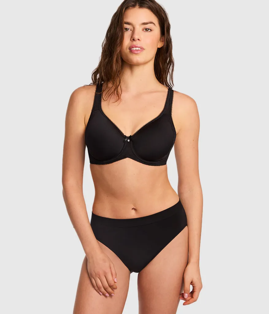Wacoal Seamless|Underwire * Retro Chic Underwire T-Shirt Bra Black