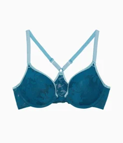 Wacoal Push Up|Bras * Shadow Scene Front Close Push Up Bra Blue Coral