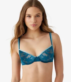 Wacoal Unlined|Lace * Shadow Scene Underwire Bra Blue Coral