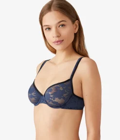 Wacoal Unlined|Lace * Shadow Scene Underwire Bra Mood Indigo