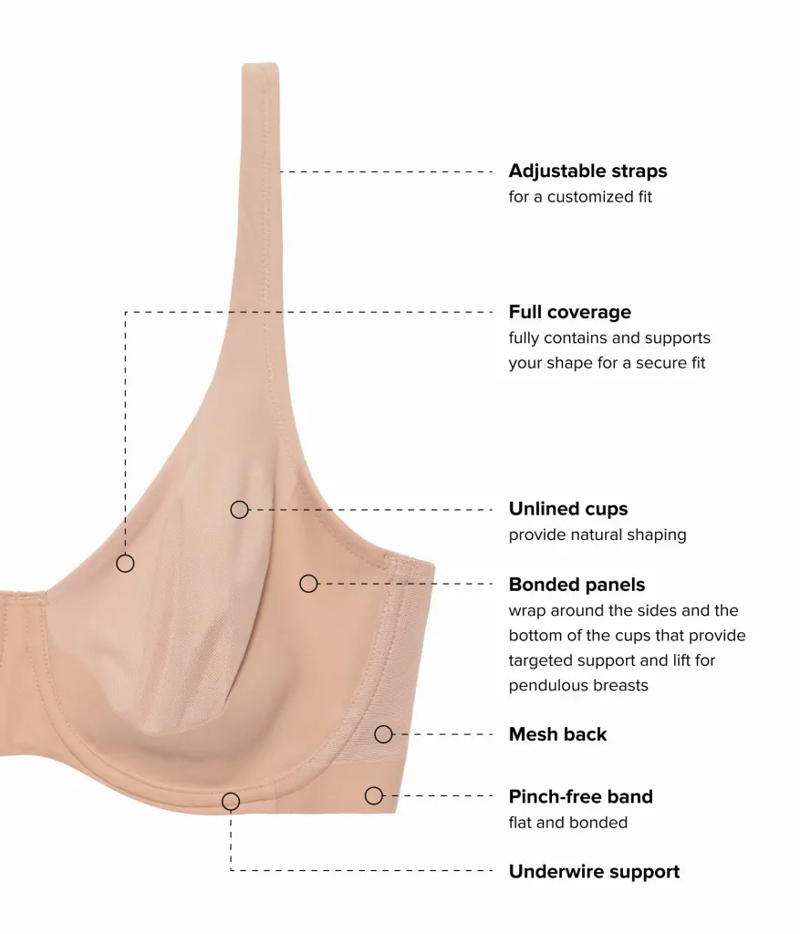 Wacoal Full Figure|Unlined * Shape Revelation® Pendulous Underwire Bra Praline