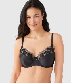 Wacoal Full Figure|Unlined * Side Note Underwire Bra Black