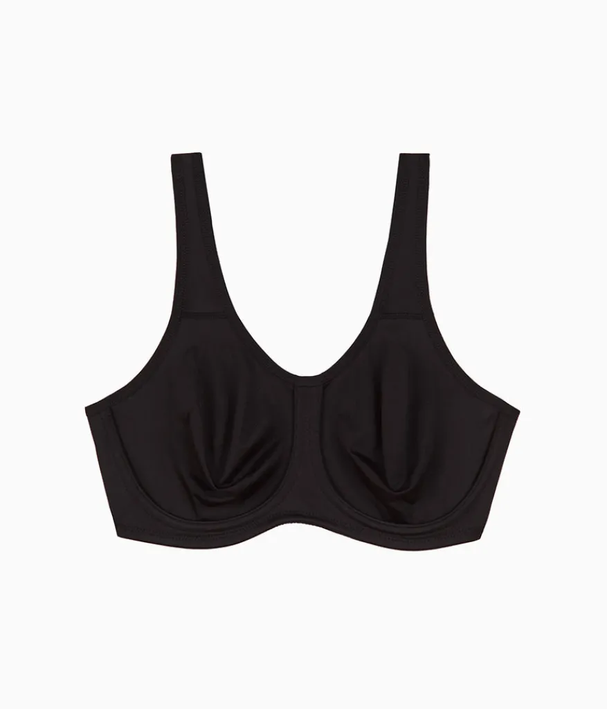 Wacoal Full Figure|Unlined * Simone Sport Underwire Bra Black