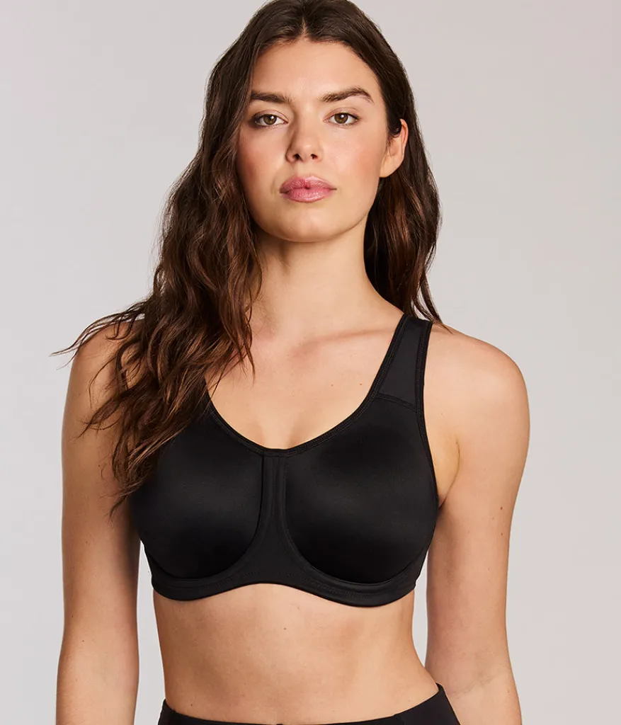 Wacoal Full Figure|Unlined * Simone Sport Underwire Bra Black