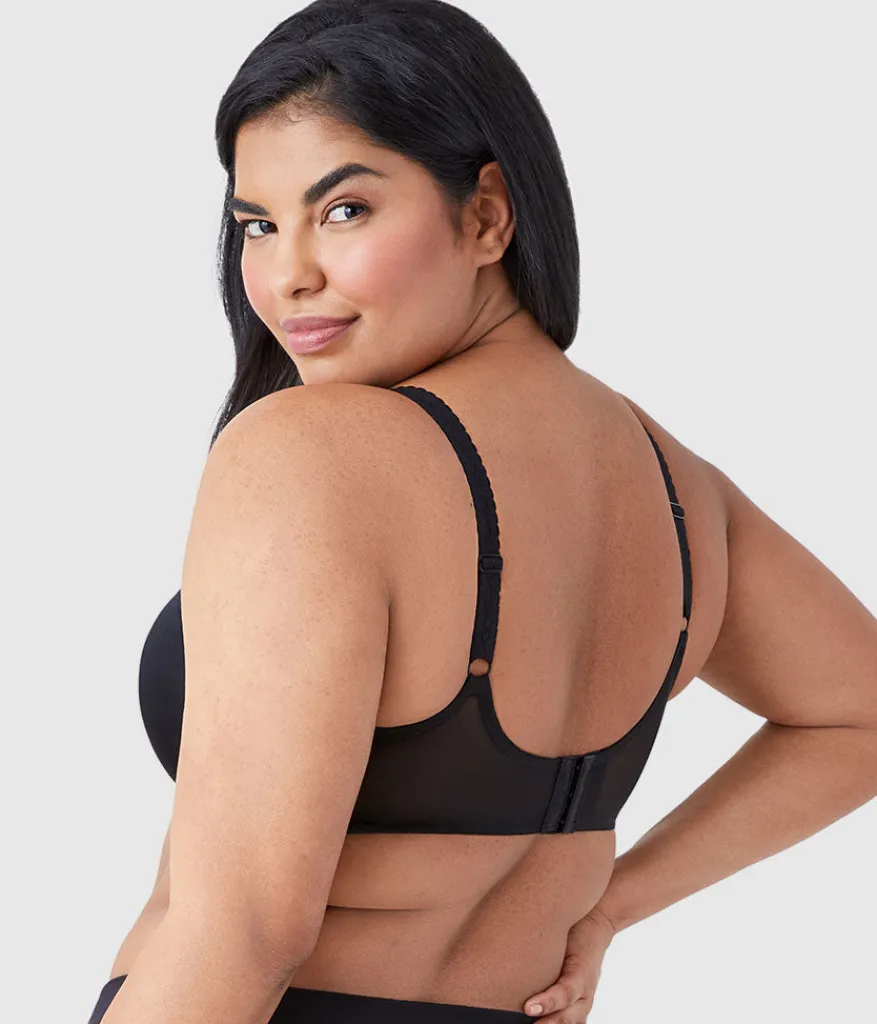 Wacoal Full Figure|Unlined * Simple Shaping Minimizer Bra Black