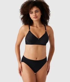 Wacoal Full Figure|Seamless * Simply Done Wire Free T-Shirt Bra Black