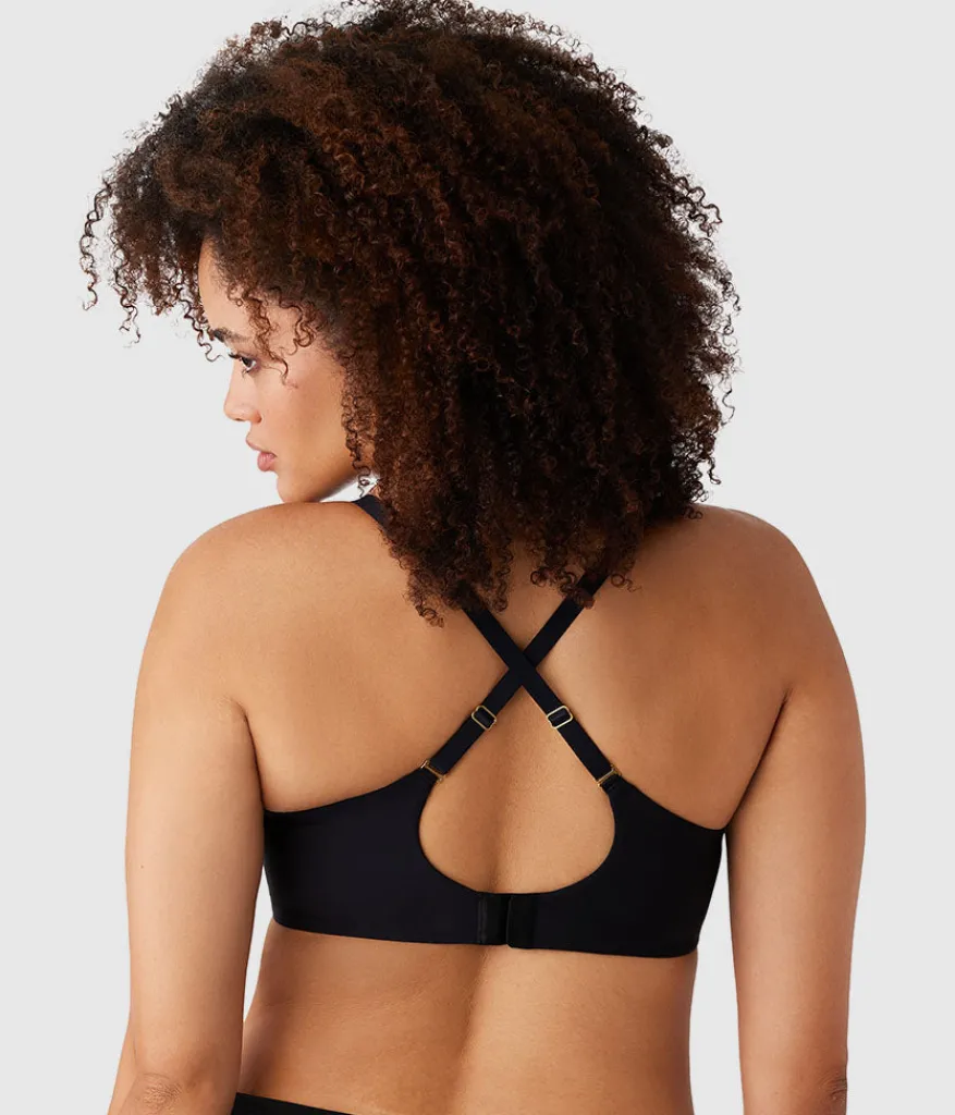 Wacoal Full Figure|Seamless * Simply Done Wire Free T-Shirt Bra Black