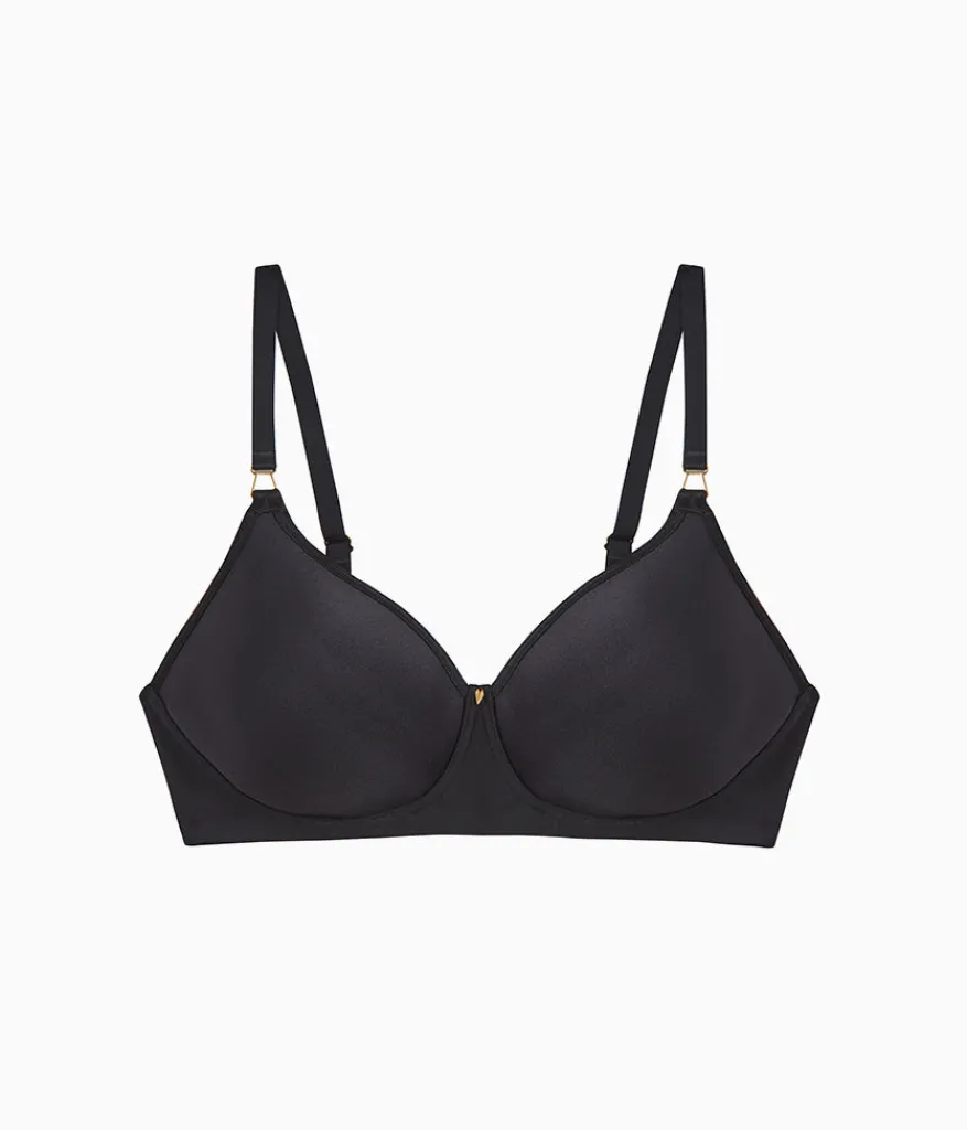 Wacoal Full Figure|Seamless * Simply Done Wire Free T-Shirt Bra Black