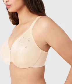 Wacoal Unlined|Seamless * Slimline Seamless Underwire Minimizer Bra Sand