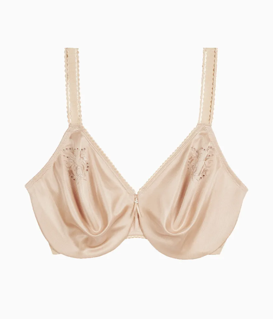 Wacoal Unlined|Seamless * Slimline Seamless Underwire Minimizer Bra Sand