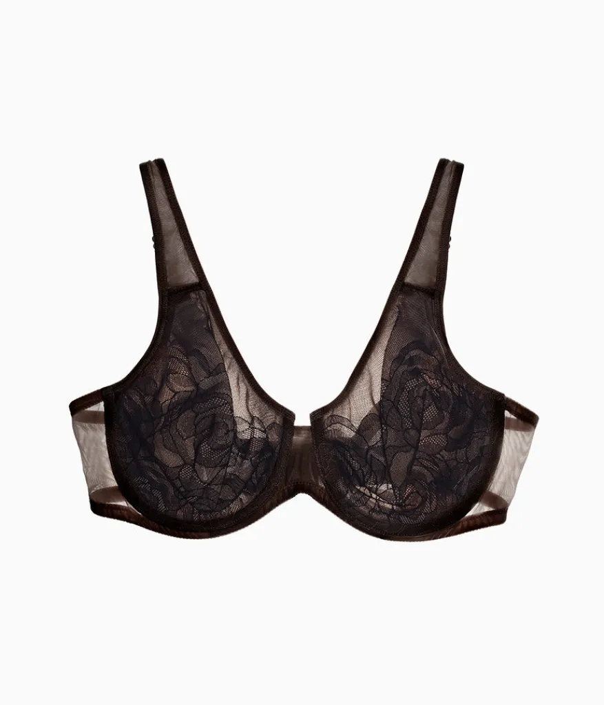 Wacoal Full Figure|Seamless * Stark Beauty Underwire Bra Black