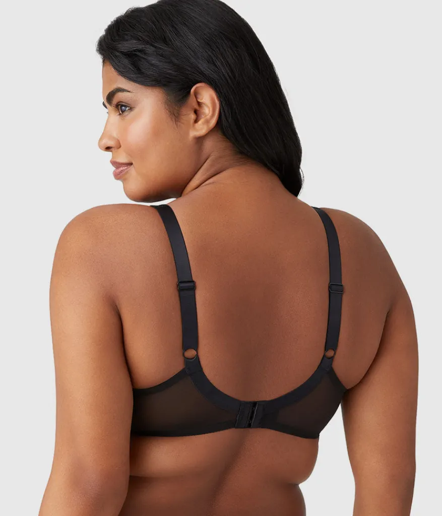 Wacoal Full Figure|Seamless * Stark Beauty Underwire Bra Black