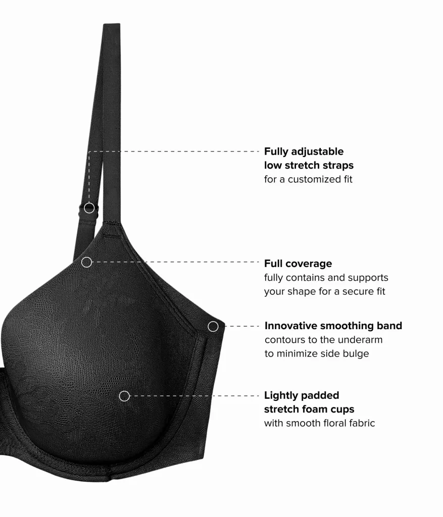 Wacoal Full Figure|T-Shirt * Taking Sides T-Shirt Bra Black