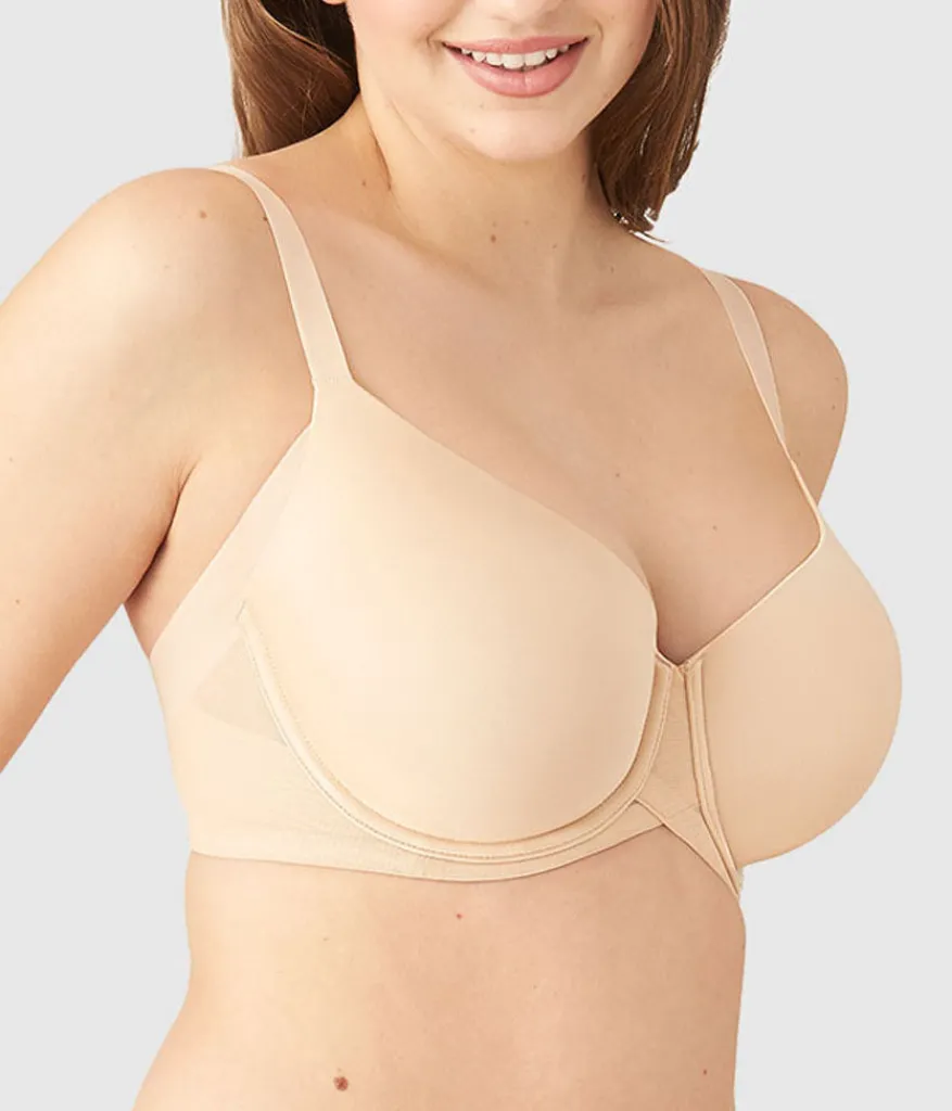 Wacoal Full Figure|Seamless * Ultimate Side Smoother Underwire T-Shirt Bra Sand