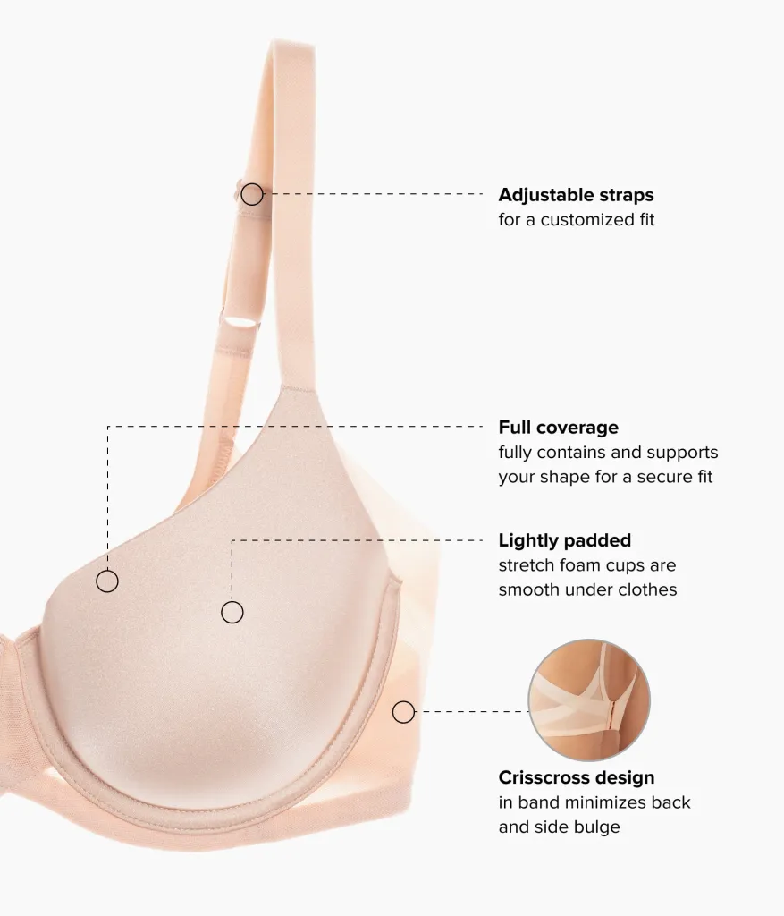 Wacoal Full Figure|Seamless * Ultimate Side Smoother Underwire T-Shirt Bra Sand
