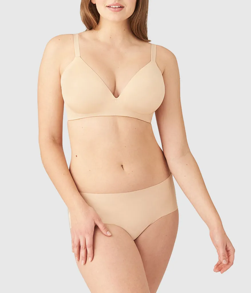 Wacoal Wireless * Ultimate Side Smoother Wire Free T-Shirt Bra Sand