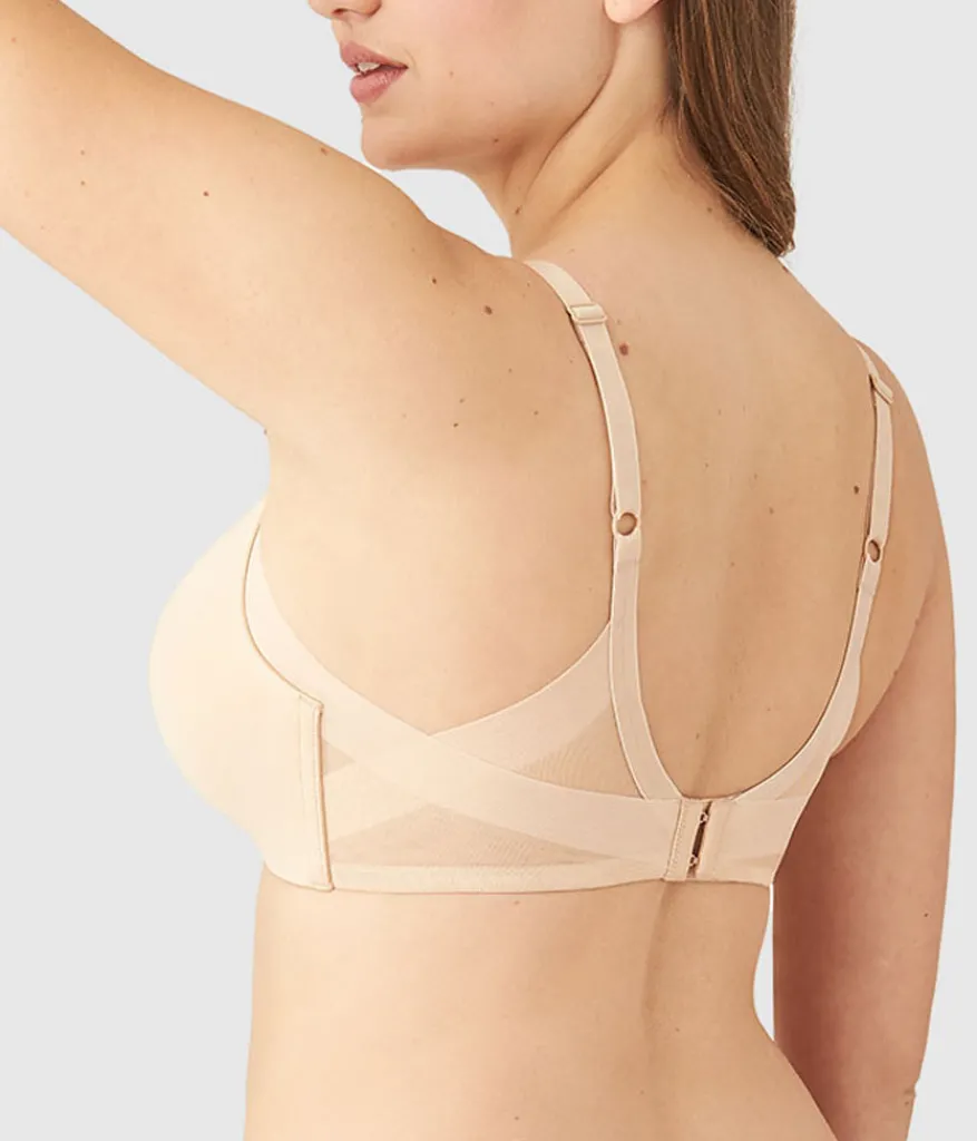 Wacoal Wireless * Ultimate Side Smoother Wire Free T-Shirt Bra Sand
