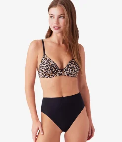 Wacoal Seamless|Wireless * Undercover Wire Free T-Shirt Bra Leopard