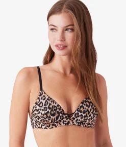 Wacoal Seamless|Wireless * Undercover Wire Free T-Shirt Bra Leopard